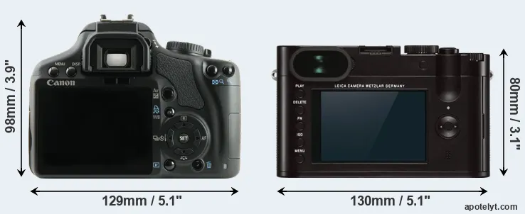 Comparison XSi or Q Typ 116 rear