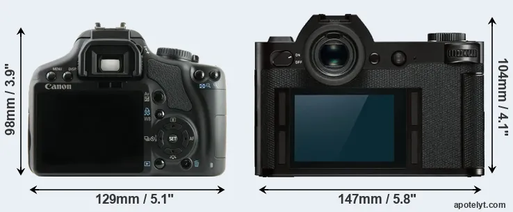 Comparison XSi or Leica SL rear