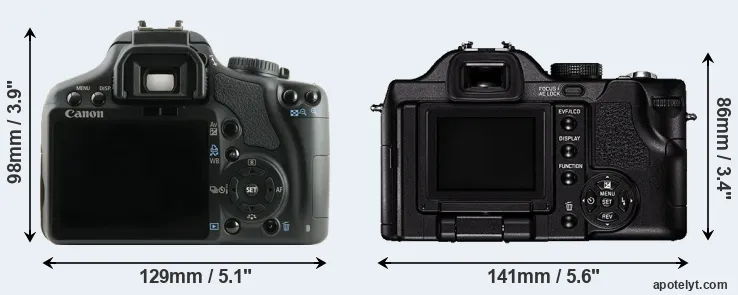 Comparison XSi or V-LUX 1 rear