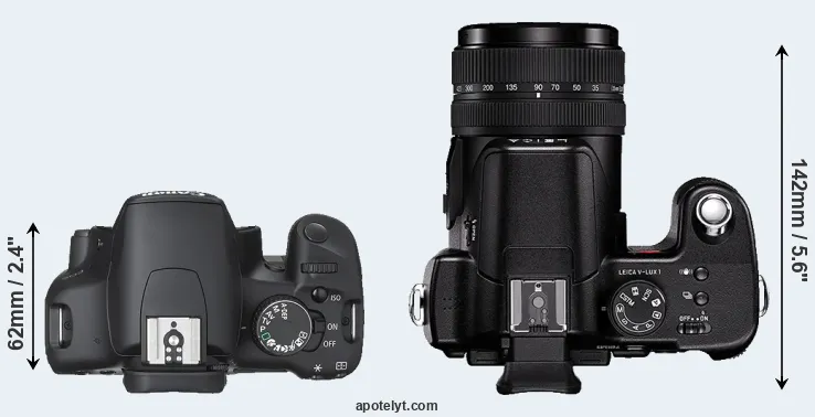 Compare XSi versus V-LUX 1 top