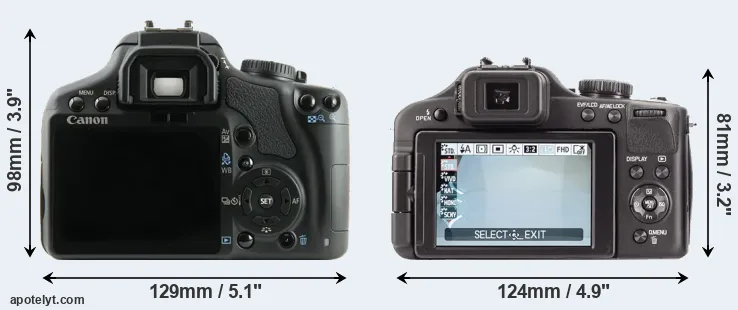 Comparison XSi or V-LUX 3 rear
