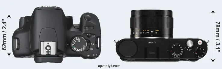 Compare XSi versus X Typ 113 top
