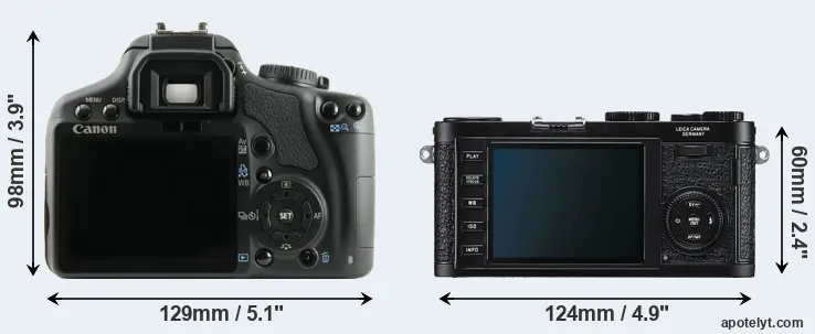 Comparison XSi or X1 rear