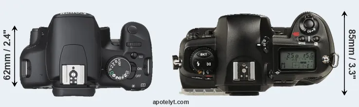 Compare XSi versus D1 top
