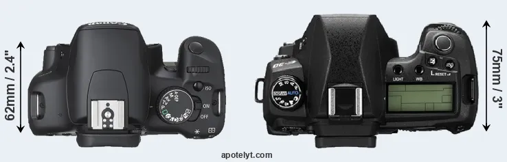 Compare XSi versus E-30 top