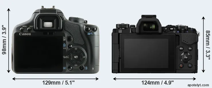Comparison XSi or E-M5 II rear
