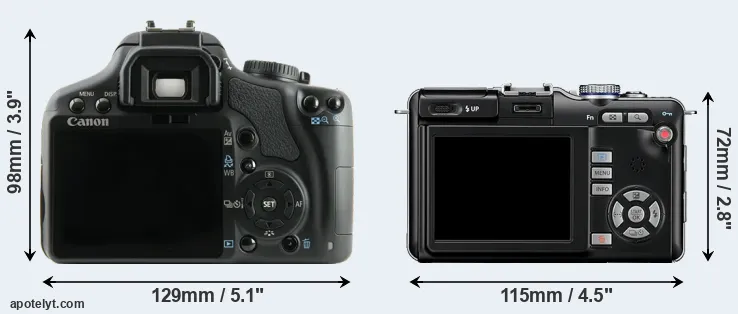 Comparison XSi or E-PL1 rear