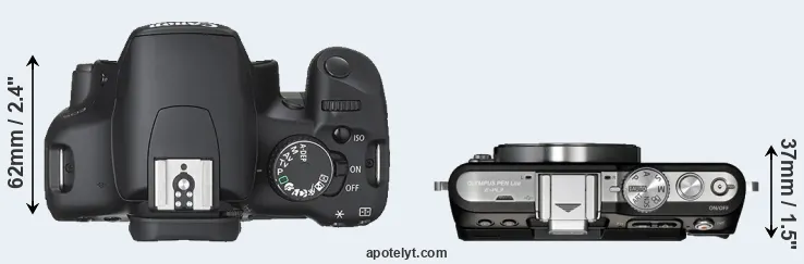 Compare XSi versus E-PL3 top