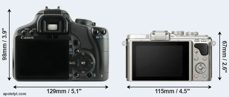 Comparison XSi or E-PL8 rear
