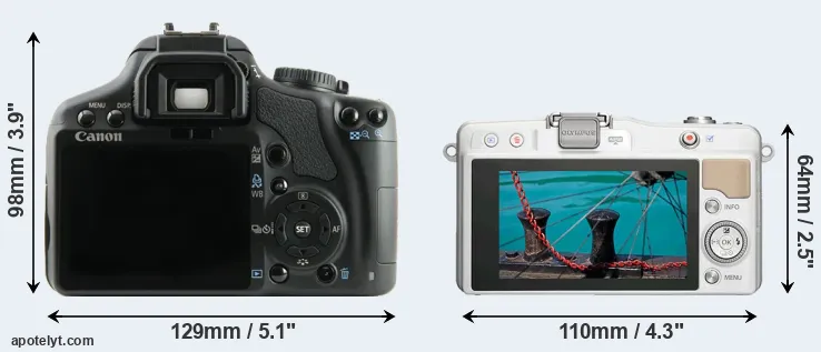 Comparison XSi or E-PM2 rear