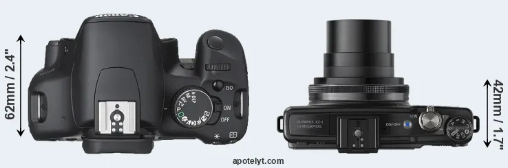 Compare XSi versus XZ-1 top