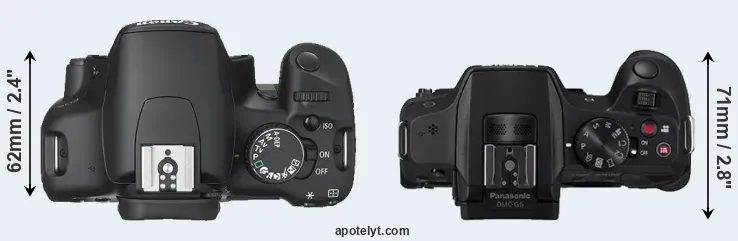 Compare XSi versus G6 top