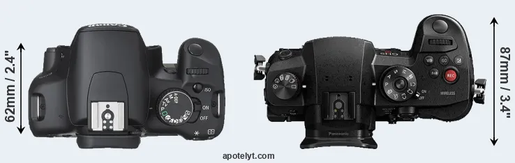Compare XSi versus GH5s top