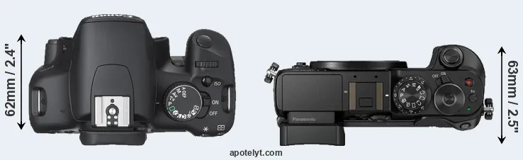 Compare XSi versus GX8 top