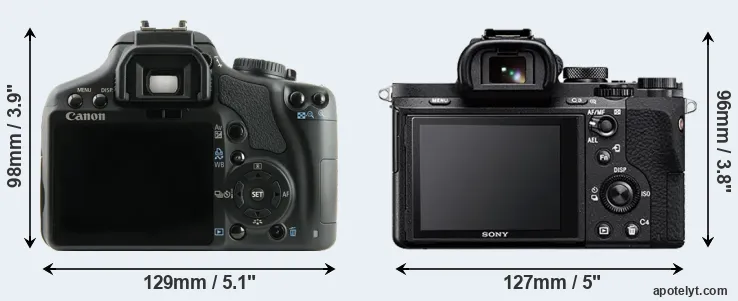 Comparison XSi or A7 II rear