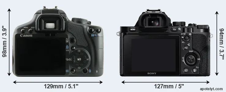Comparison XSi or A7 rear