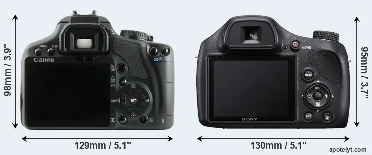 Comparison XSi or H400 rear