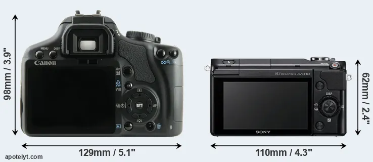 Comparison XSi or NEX-3N rear