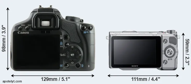 Comparison XSi or NEX-5T rear