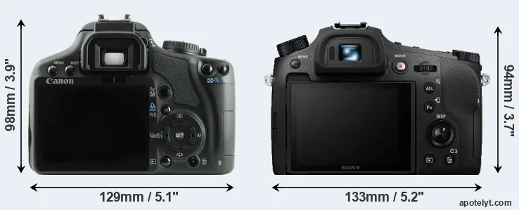 Comparison XSi or RX10 IV rear