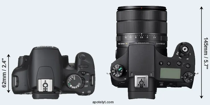 Compare XSi versus RX10 IV top