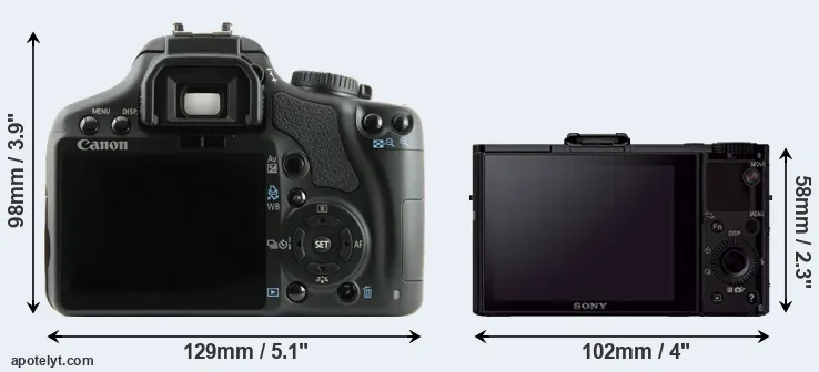 Comparison XSi or RX100 II rear
