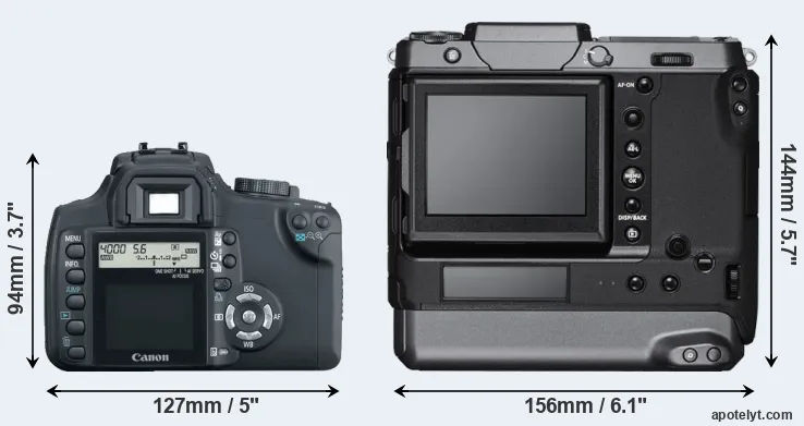 Comparison XT or GFX 100 rear