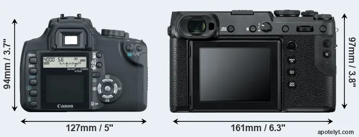 Comparison XT or GFX 50R rear