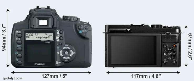 Comparison XT or X-A1 rear