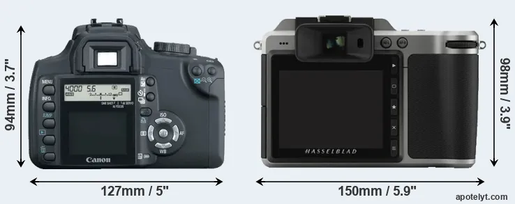 Comparison XT or X1D rear