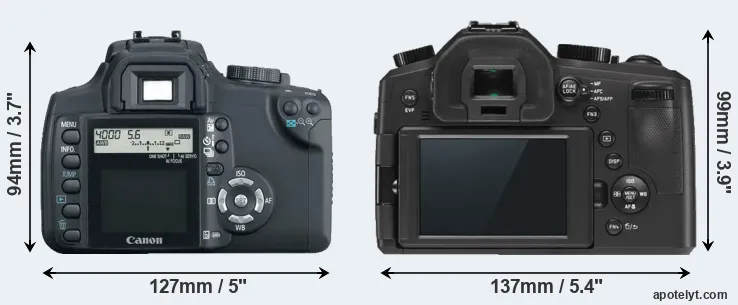 Comparison XT or V-LUX Typ 114 rear