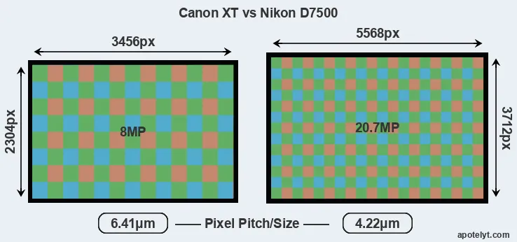 XT versus D7500 MP