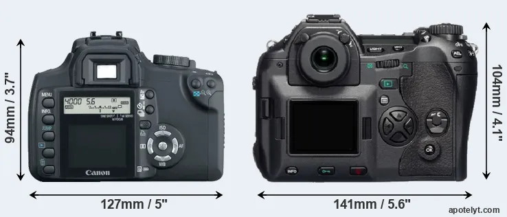 Comparison XT or E-1 rear