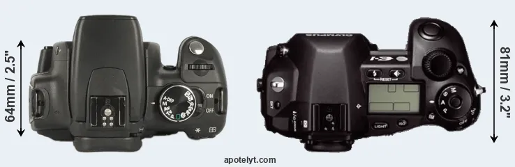 Compare XT versus E-1 top