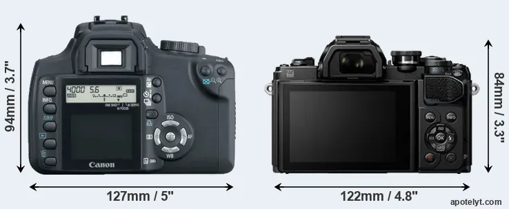Comparison XT or E-M10 III rear