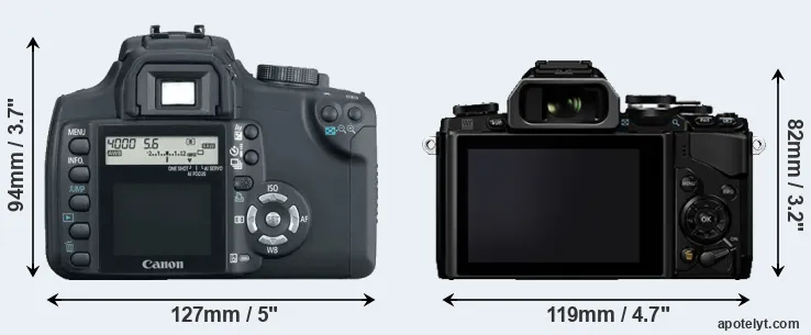 Comparison XT or E-M10 rear