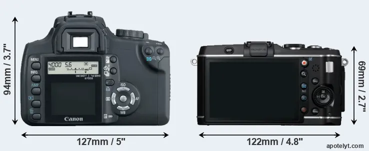 Comparison XT or E-P3 rear
