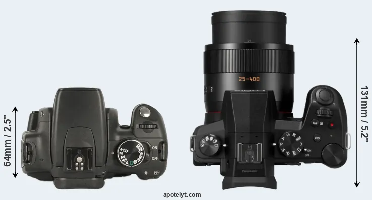 Compare XT versus FZ1000 II top