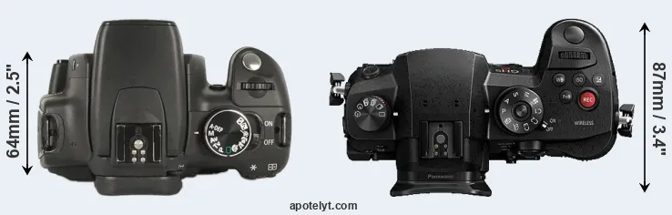 Compare XT versus GH5s top