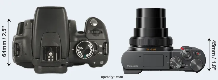 Compare XT versus ZS200 top