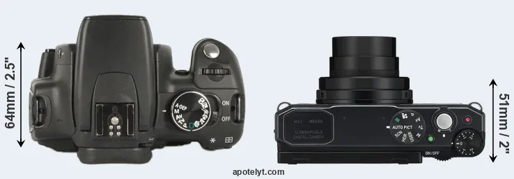 Compare XT versus MX-1 top
