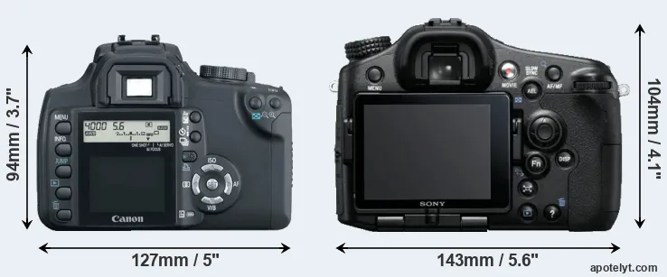 Comparison XT or A77 rear