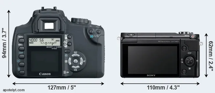 Comparison XT or NEX-3N rear