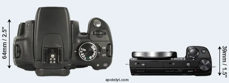 Compare XT versus NEX-5R top