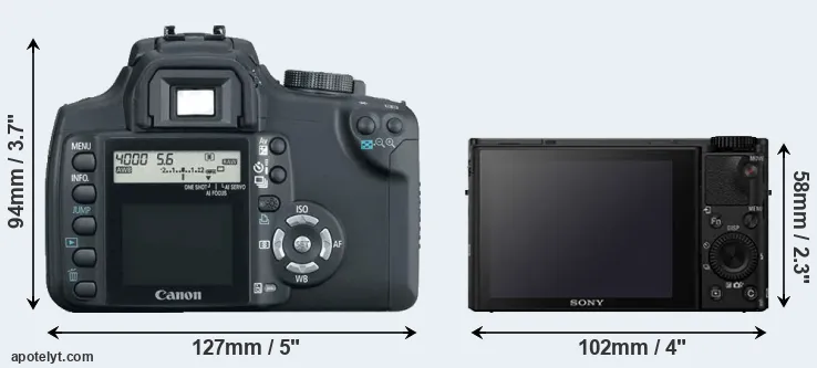 Comparison XT or RX100 IV rear
