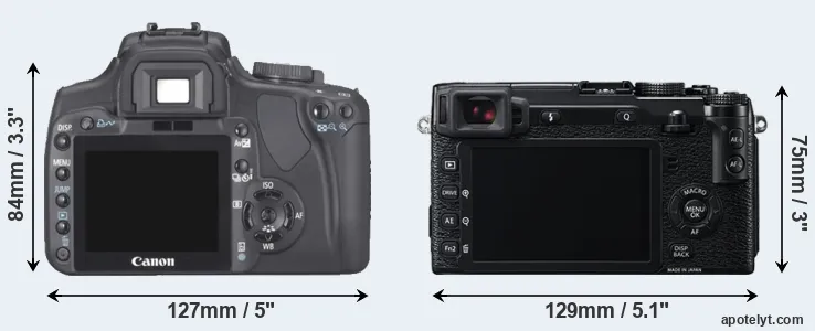 Comparison XTi or X-E2 rear