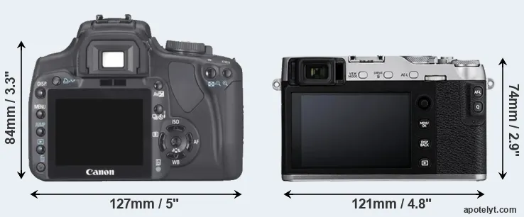 Comparison XTi or X-E3 rear