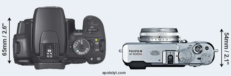 Compare XTi versus X100S top