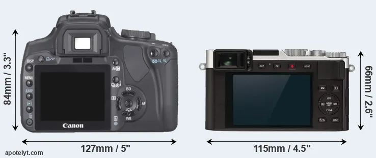 Comparison XTi or D-LUX 7 rear