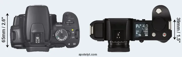Compare XTi versus Leica SL top
